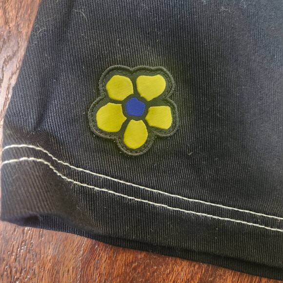 VANS Black Y2K Skirt with Contrast Stitching Patches Front Zipper, Small - Picture 4 of 7